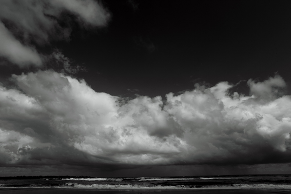 Fotografía artística mar nubes